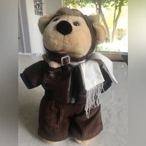 Vtg 1991 linda novick all stuffed up pilot flight suit Teddy bear collectible